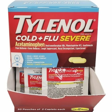 Lil Drug Store Medicine, Tylenol, Cold/Flu, Severe, 2 LIL64568